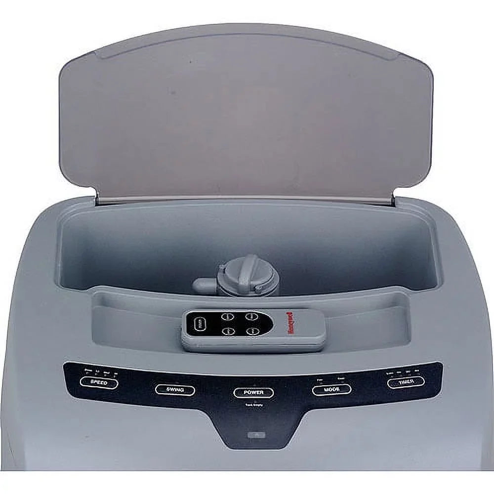 Fan Control, Compartment Ice Cooler & Outdoor & Remote CO25AE, Evaporative Gray Portable 500-694CFM with Indoor Honeywell Humidifier,
