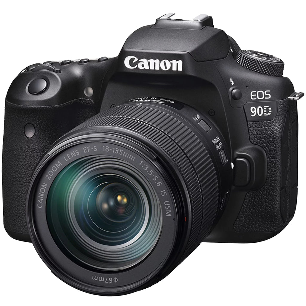 Canon IS Tripod 18-135mm 64GB EOS + Card 90D Case Camera SanDisk ZeeTech Accessory + USM Bundle with Wideangle DSLR + + + Lens