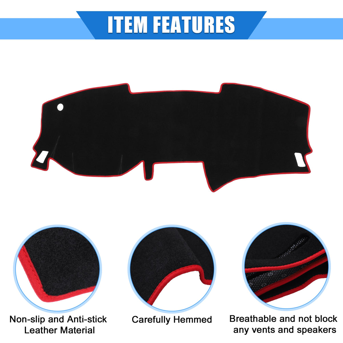 Unique 2020-2022 Polyester for Bargains Red Console Cover Car Dashboard Sentra Center Nissan Protective Compatible