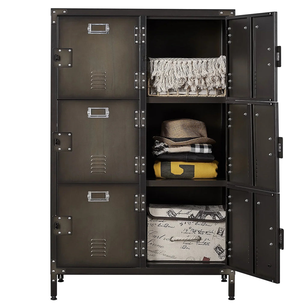 Cabinet Steel 2 Metal for Storage STANI with Locker Steel Shelf Students Storage Bedroom ,Office Gym Locker 47.3" Locker Cabinets School Metal Employees