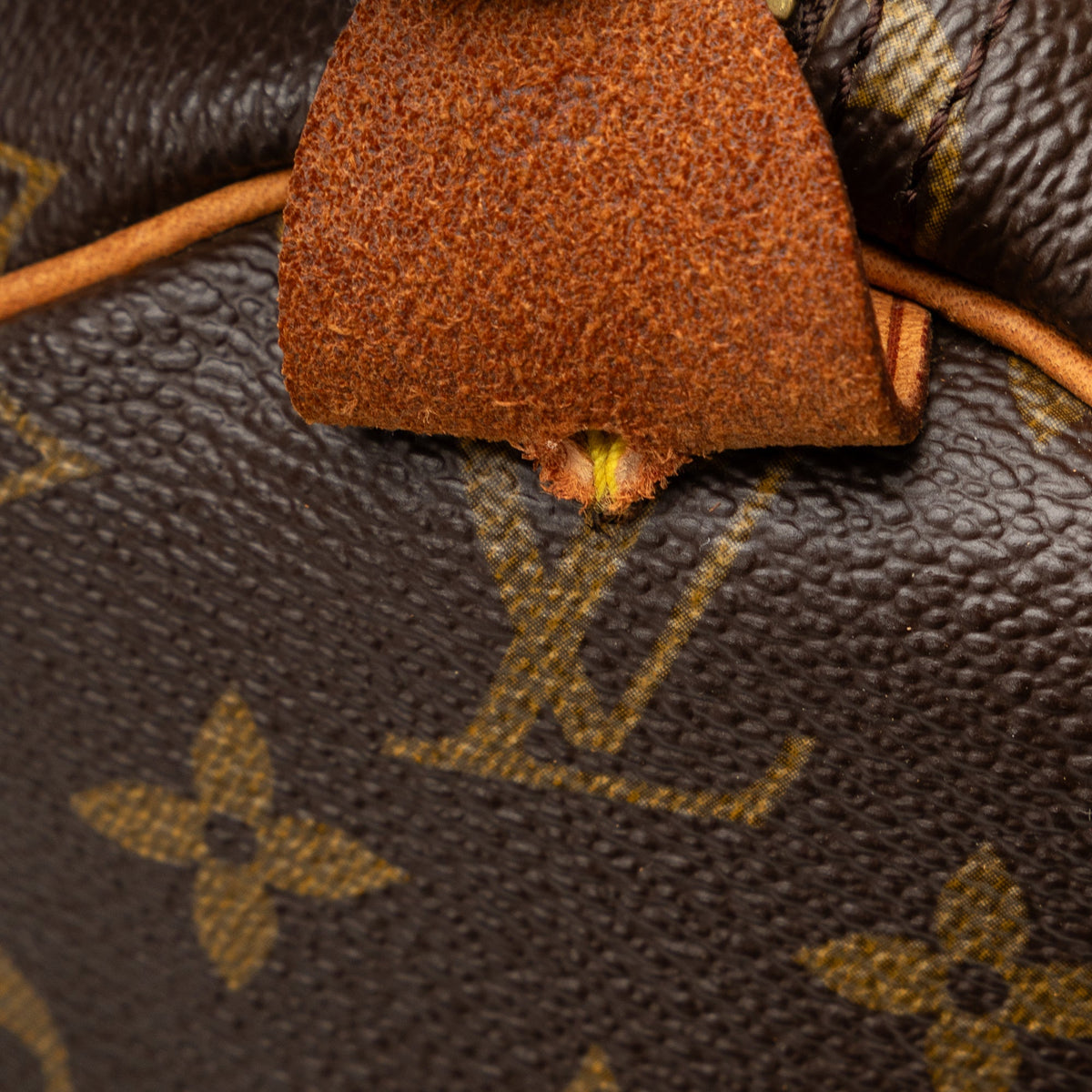 55 Authenticated Vuitton Louis Unisex WeekenderBag Monogram Keepall Brown Pre-Owned Travel Bag (Good) Canvas