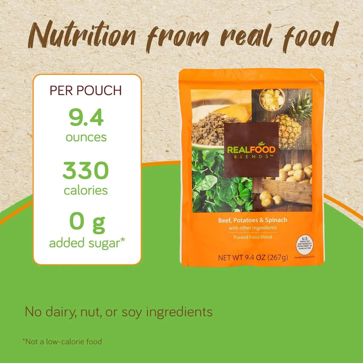 Food Pack - for Variety Real 12) Fed People Meals Tube 9.4 Pouch - of (Pack - Oz Blends