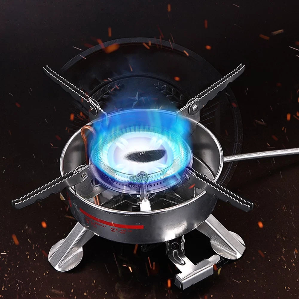 Camping Picnic Outdoor Gas Meterk Cooker Split-Type Large Big Stainless Blaze Steel Butane Portable Power BRS-10