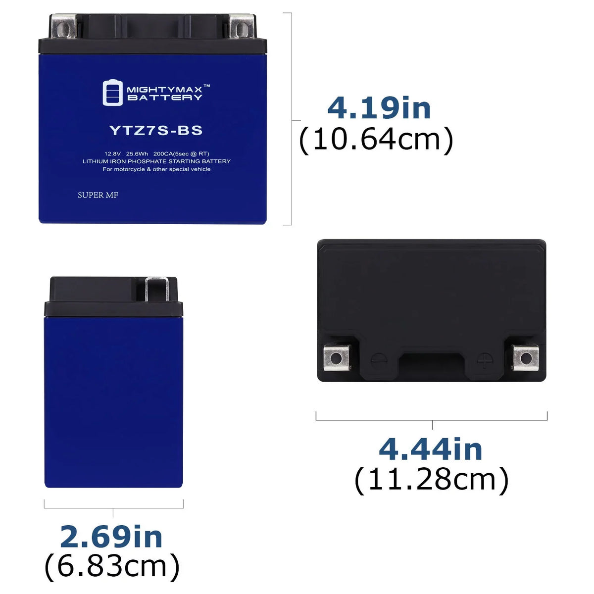 Lithium YTZ7S 2015 Yamaha Battery for Replacement YZF-R1