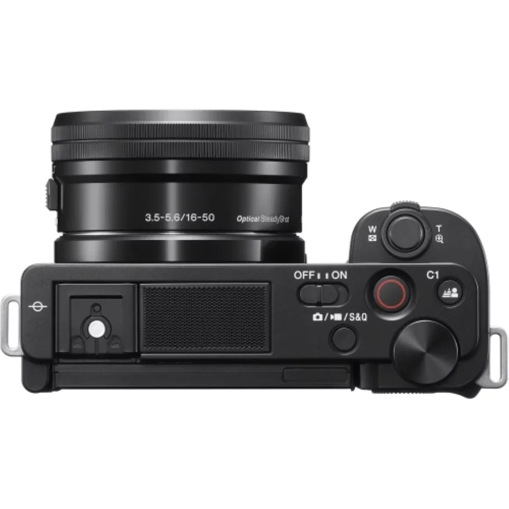 Camera Kit (Black) Items) Card Mirrorless Bag ZV-E10 64GB + (5 Flexible Cleaning Transcend Sony + Camera Bundle |16-50mm with Memory + Lens Tripod