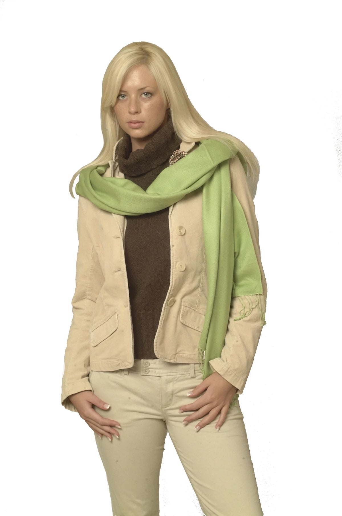 (Honey Green Shawl/Cashmere Scarf/Wool/Silk Dew Shawl) Shawl/Shawls/Scarf/Scarves/Wrap/Stole/Muffler/Cape/Ruana/Blanket/Throw/Pashmina Regular