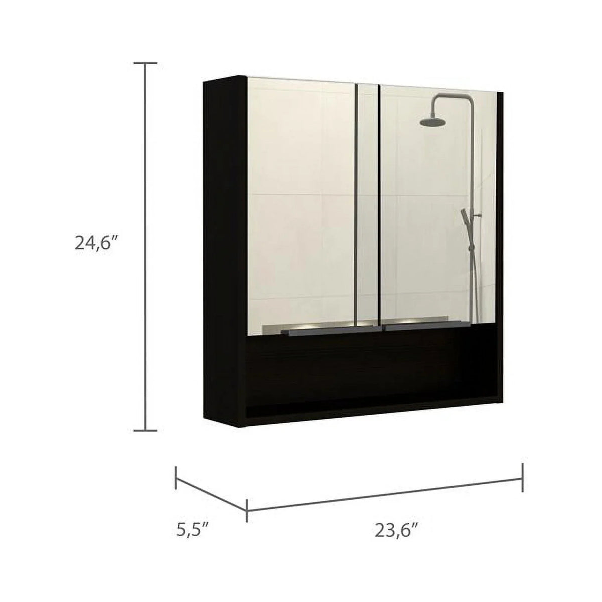 Medicine Linen Cabinet & with One Set Cabinet 2-Piece Home Door Square 63"