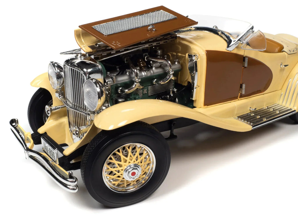 1935 World Model Chocolate Duesenberg Diecast 1/18 SSJ Car Gold Yukon Speedster by Brown and Auto
