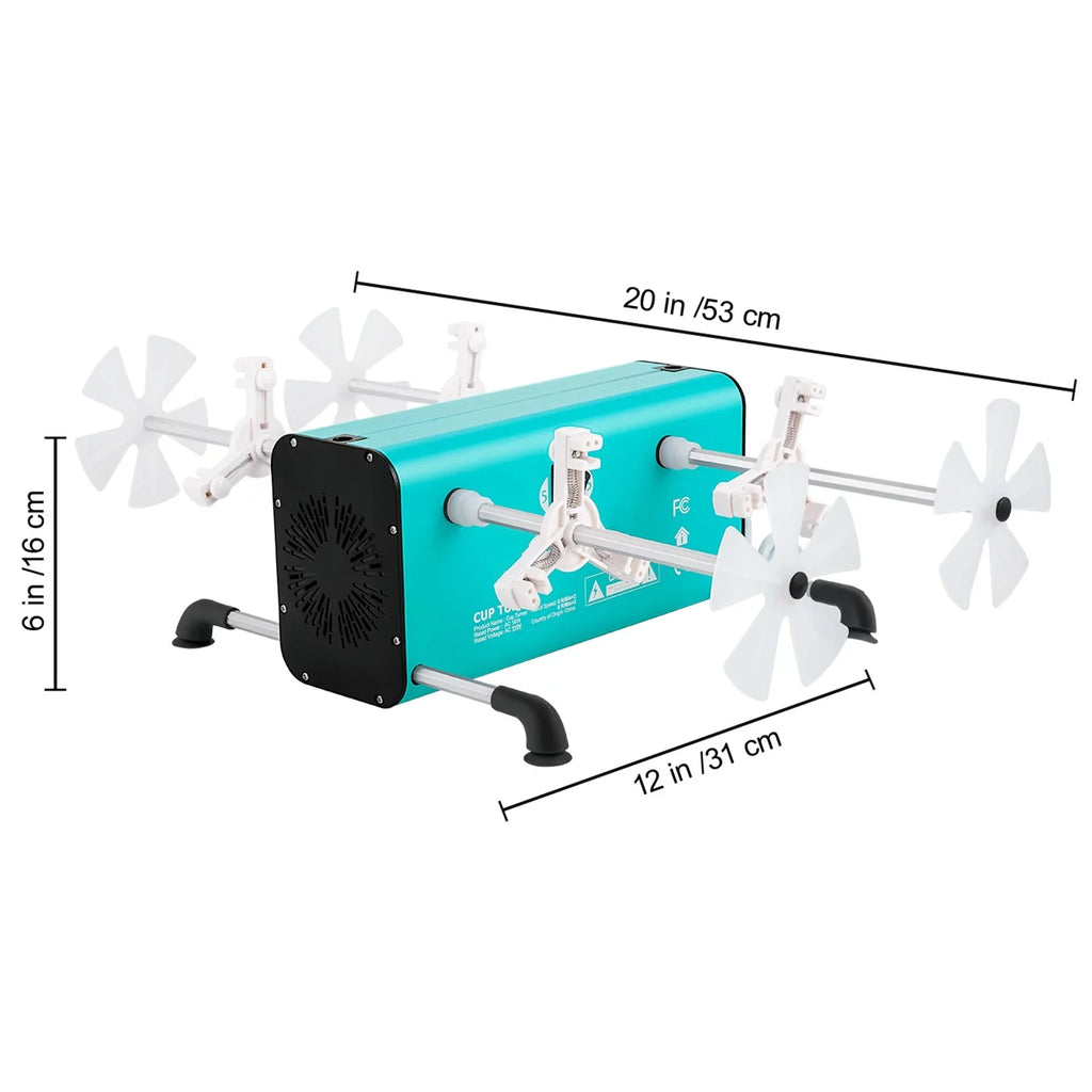 for Kit with Adjustable Machine Tumbler, Rotator Glitter 4 Cup 4 for Turner Independent Tumbler Speeds Removable 2 Crafts Arms, Multiple and Motor, Epoxy Mute 4 Crafts BENTISM Spinner DIY Switches