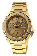 Seiko Gold-Tone 5 Watch 42.5mm Steel Seiko Men's Sports Stainless SRPE74