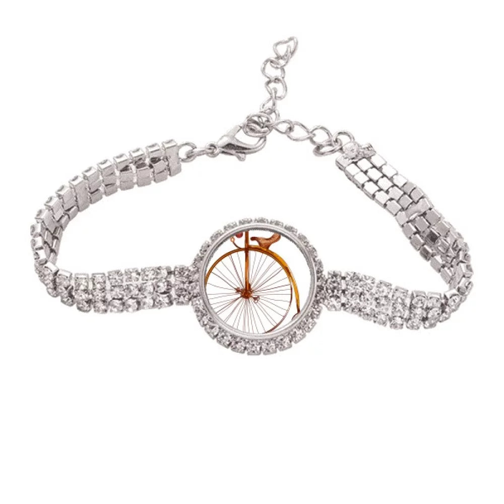 old Anklet high Tennis Diamond Bracelet Chain wheeler britain fashid bicycle Jewelry