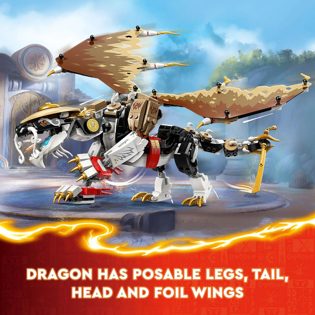 for and Independent and Egalt Figure, Play, Gift the LEGO Dragon Idea 5 Group Hero 71809 Battle for Toy NINJAGO Minifigures Up, Master Action Boys Ages Dragon 8 Toy or Set Girls with Ninja