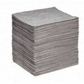 SpillTech (L (GP-S) 200 Grade of Polypropylene, W), 15" Pad, Universal Absorbent 18" Mat x Contractor x Gray, Lightweight, Pack