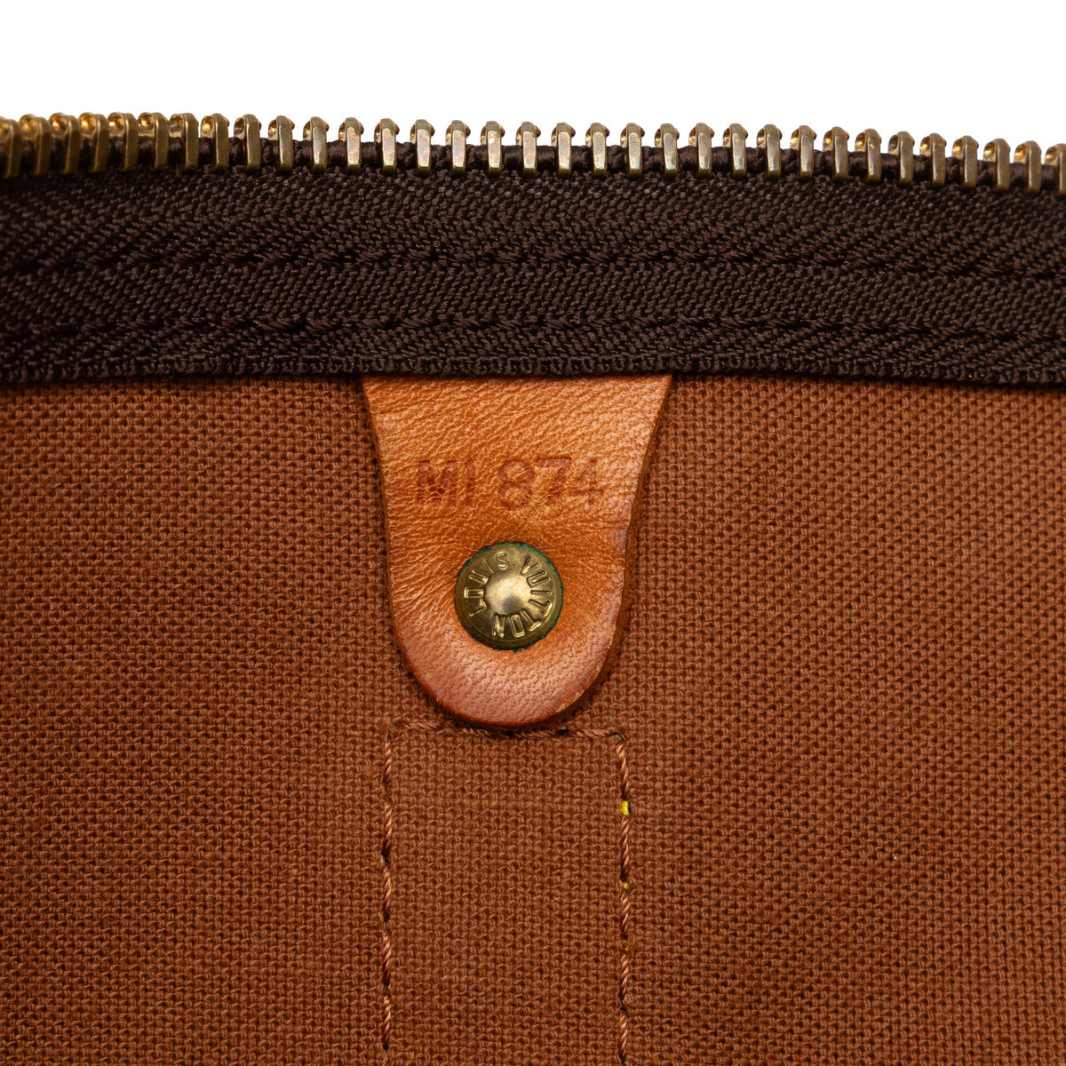 55 Authenticated Vuitton Louis Unisex WeekenderBag Monogram Keepall Brown Pre-Owned Travel Bag (Good) Canvas