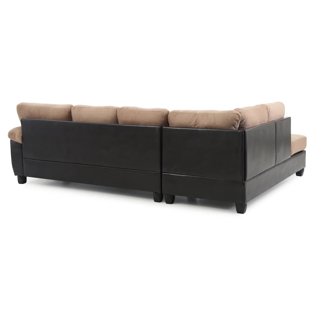 G908B-SC Sectional , Homestock Mocha Retro Renaissance