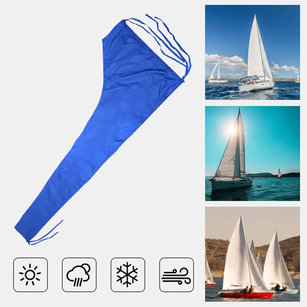 Mainsail Cloth 11 Cover Oxford to Cover, , Thickened 12 600D FT Blue Adjustable Cover Cover Cover, Dustproof Sail Boat Strap Snow FT 12