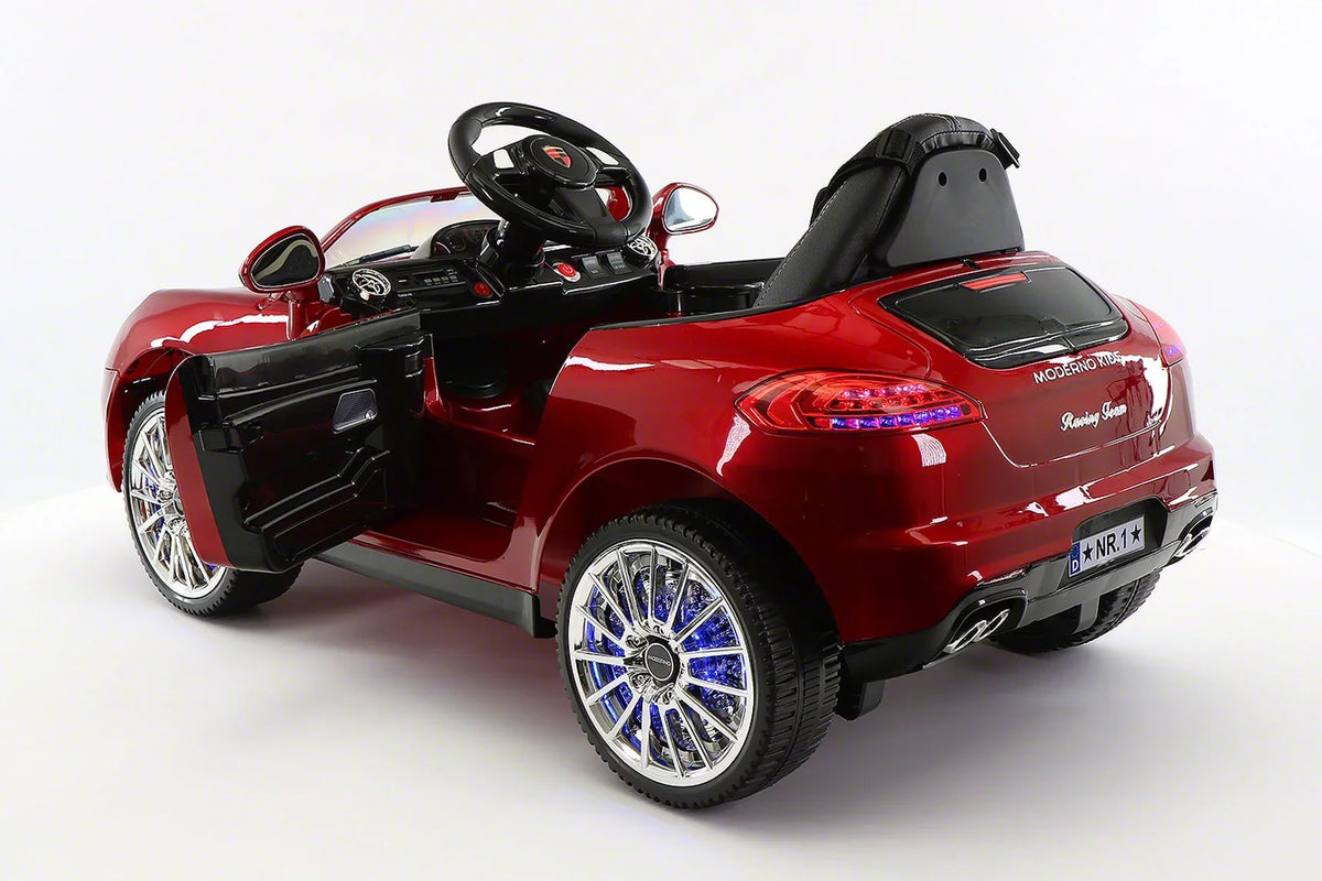 with Cherry Kiddie Ride-On Red Car Remote Parental R/C Kids 12V Roadster | Electric