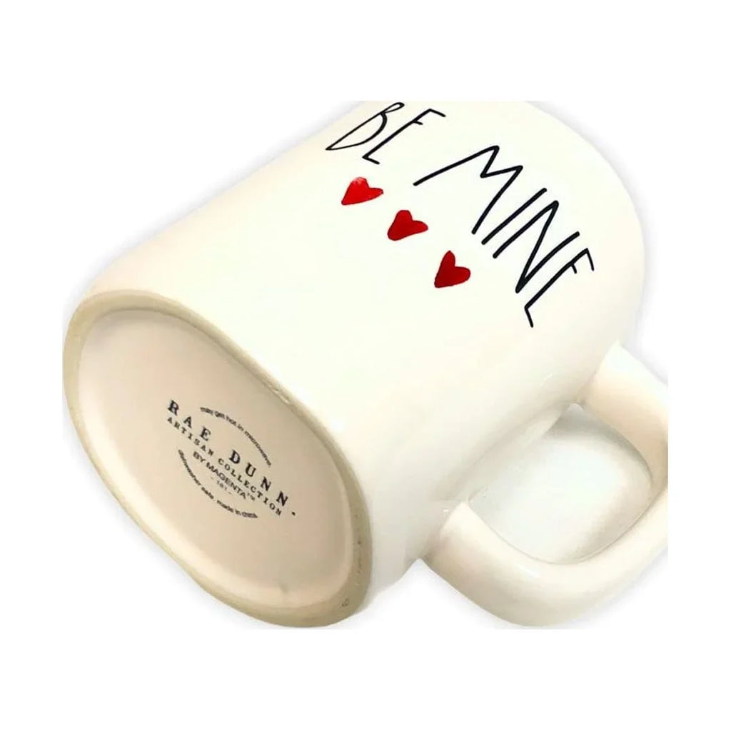 Valentines Rae BE By Black MINE Mug with Interior Dunn LL Magenta Mug Letter White Gift Day Ceramic Red Tea