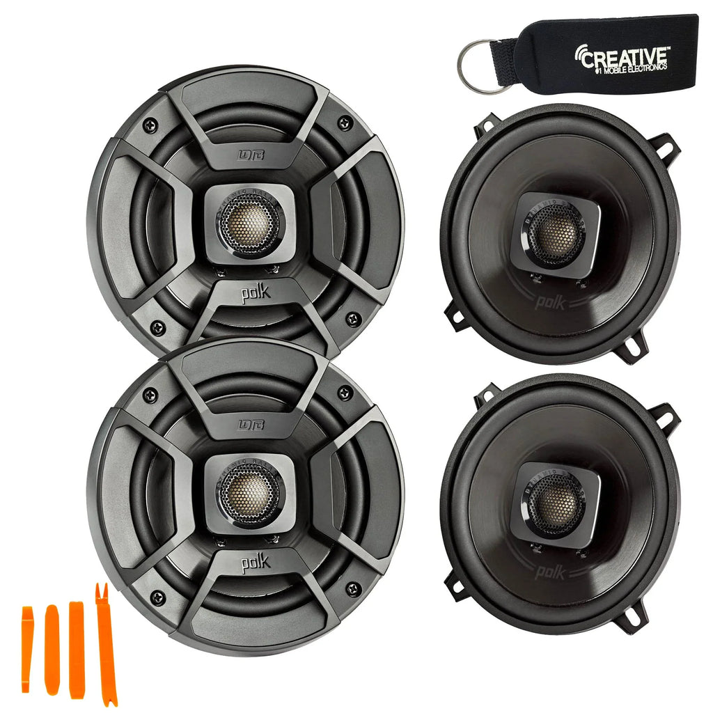 Powersports and Two - Pairs Polk DB522 Of Coaxial Speakers 5.25" - Audio Certification Marine