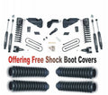 Free 2013-2018 D66N/ZONU3100X4 Suspension Lift Protectors Kit 5.5" Boot System Dodge 3500 Ram ZoneOffRoad With Fits Gas 4WD