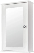 Cabinet with White BSL Medicine Shelves Organizer Bathroom Cabinet 2 Wall Storage Adjustable Mirrored Door and Mount Single