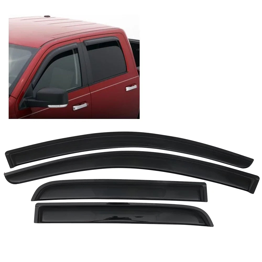 2015 2020 Acrylic Deflector 2021 Mitsubishi Guard 2017 with 2019 Mount Vent 2014 Visors Set Mirage Rain 2018 Window Motorsports 4Pc Outside Compatible Windshield Hatchback 14-23 2016 Ikon