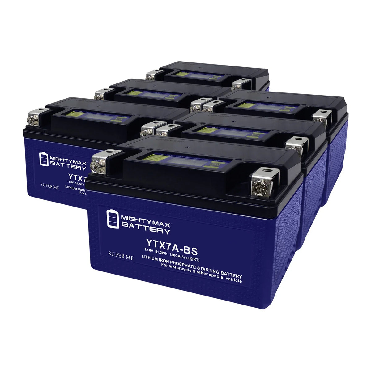 Scooter Lithium with Replacement Compatible Pack - Peugeot YTX7A-BS 50 Battery 6 Evo Tweet 2014