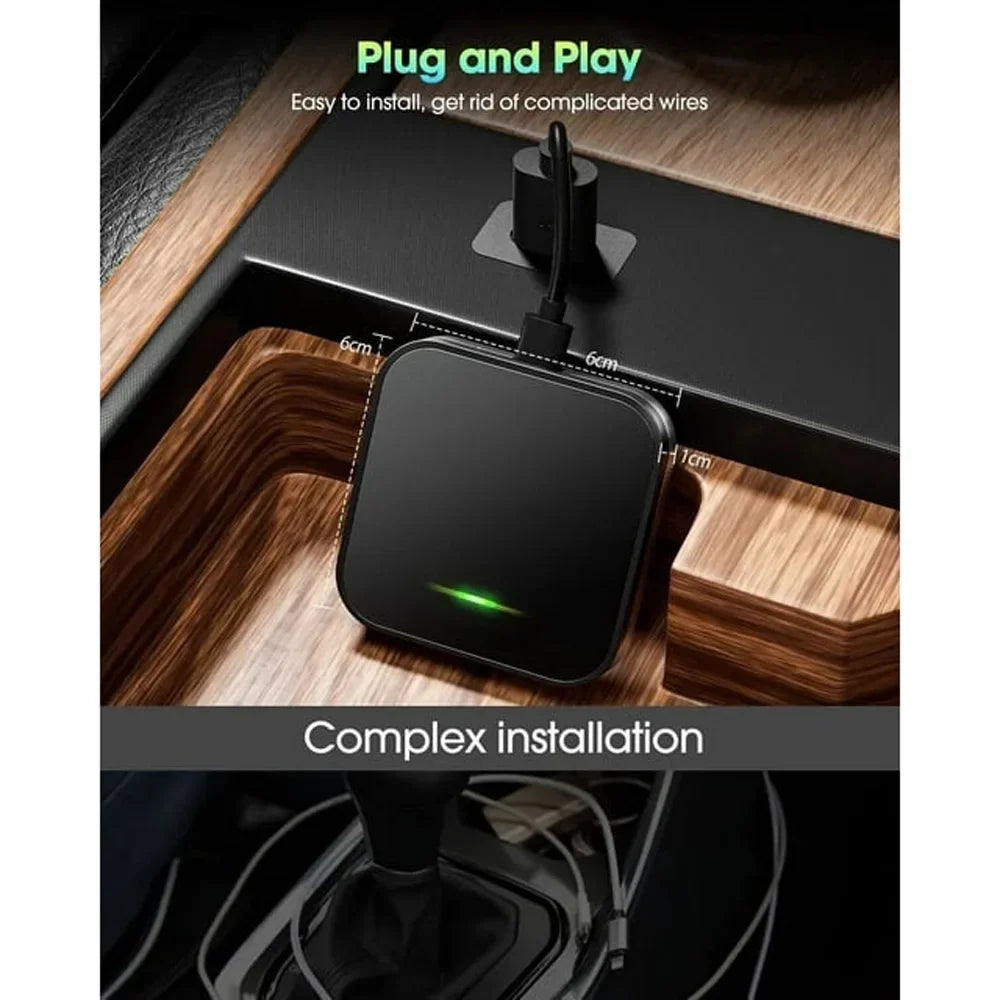 Auto Carplay Player Car Box Black Navigation Wireless Dongle, For iOS Adapter Apple