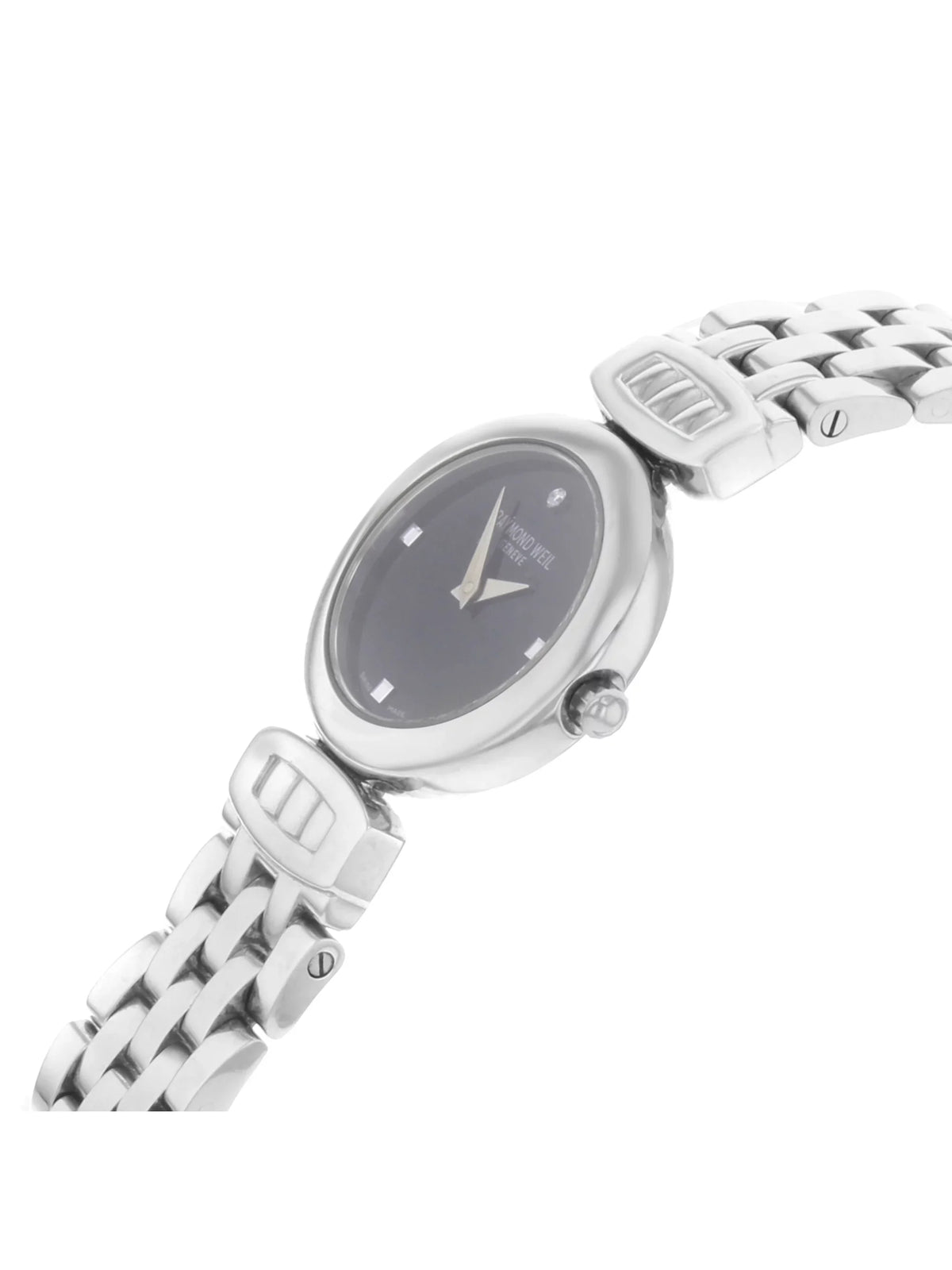 Pre-Owned 5890-ST-20082 Quartz (Good) Black Dial Weil Chorus Ladies Watch Steel Raymond