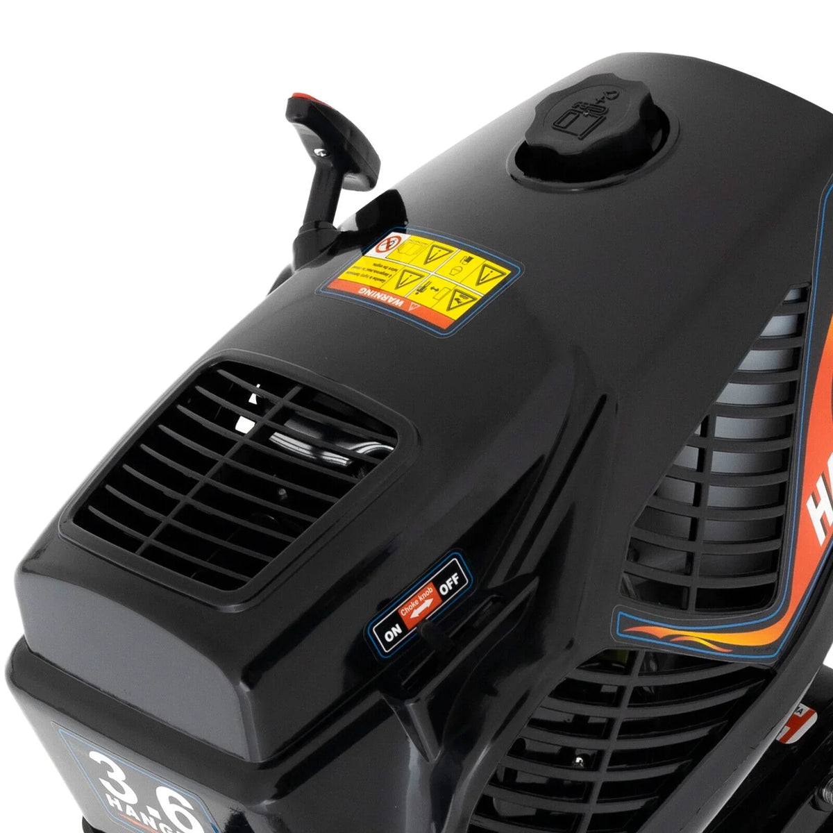 Boat HANGKAI Motor Cooling CDI 2 90cm/35.4in Fishing Outboard 3.6 Outboard Water Engine Boat Motor Stroke HP