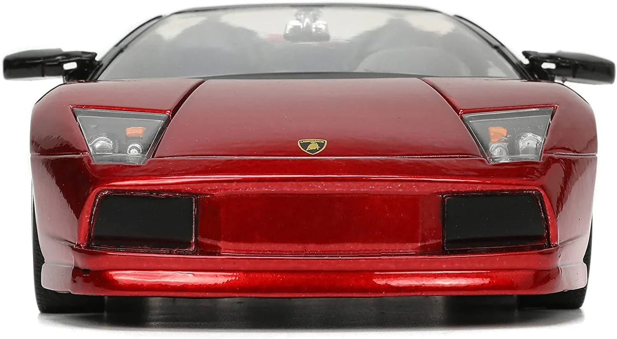 Metallic Jada by Diecast Series "Hyper-Spec" Red Roadster 1/24 Lamborghini Murcielago Model Car