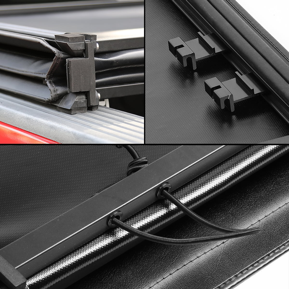 Tonneau to 5.7' 2021 2009 -Fold Trunk Fleetside Tri Truck Top Soft Cover TTC-TRISOFT-018 1500 For Bed Motoring DNA Ram Adjustable