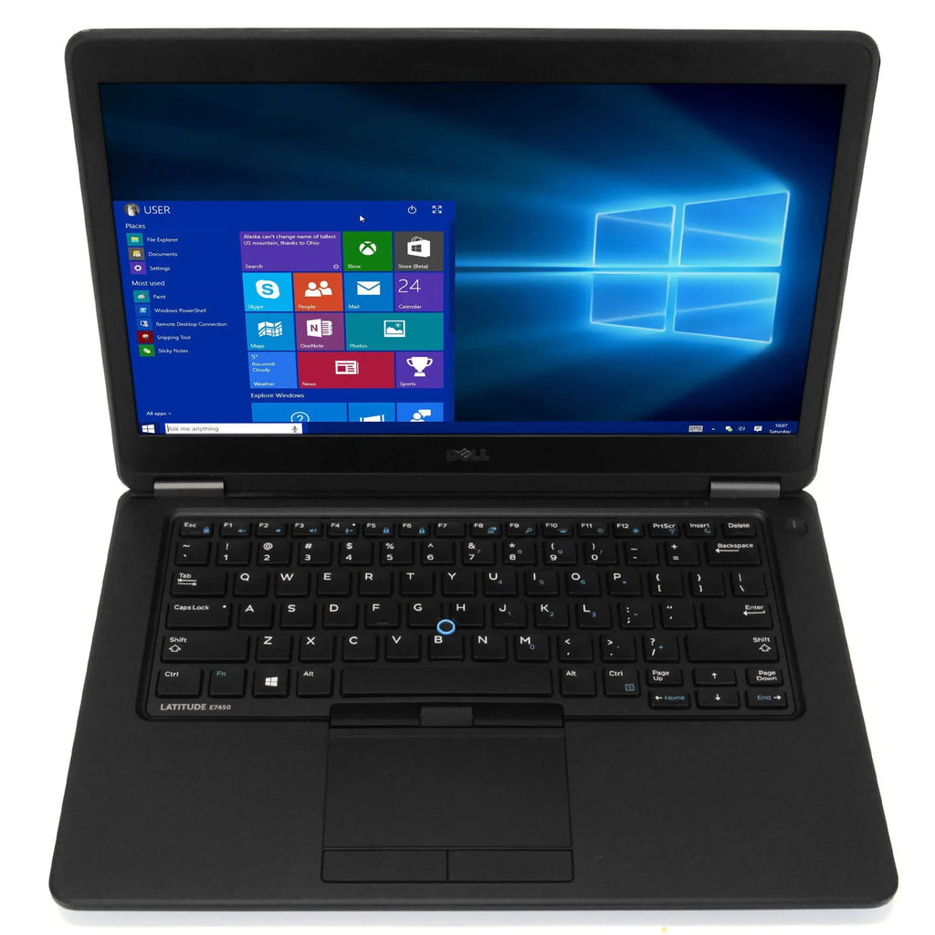RAM, Intel Bit, 14" 2.90 256GB Dell (Refurbished) E7450 i5 Screen Professional Core Dual Restored 10 Hard 8GB 5, DDR3 Laptop SSD Drive, Gen GHz Windows 64 Computer, Latitude