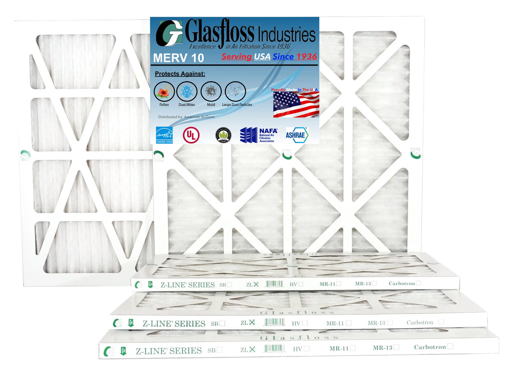 '- x USA Furnace in Air - (Actual Glasfloss MERV Made inch) -Qty:4 35.5x7/8 23.5 24x36x1 Size: - Filter 10