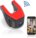 Wifi Upgraded Video HD Camera Dash Cam Car Dashboard Box Pyle Open - RED/BLACK - 1080p