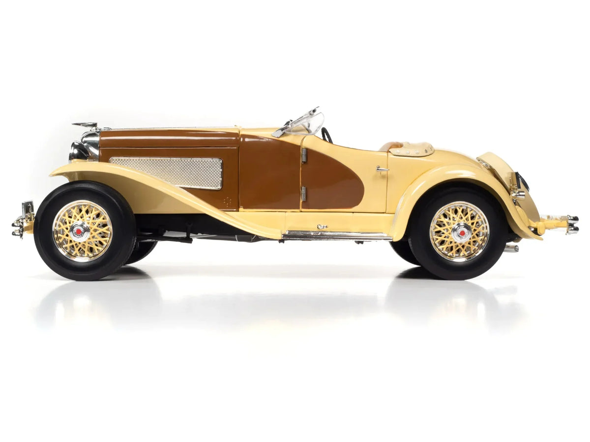 1935 World Model Chocolate Duesenberg Diecast 1/18 SSJ Car Gold Yukon Speedster by Brown and Auto