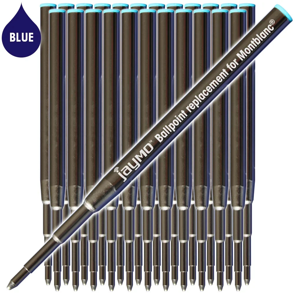98 - Refill mm Ballpoint Long Blue 128214 - Montblanc / Measures in 24 Pen - for 3.875 Jaymo Replacement