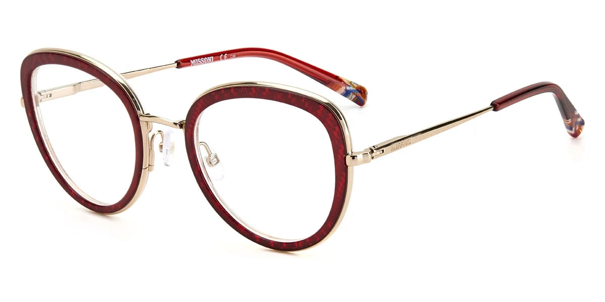 Missoni Opal Burgundy 43 Cat Eye/Butterfly Full Rim Eyeglasses