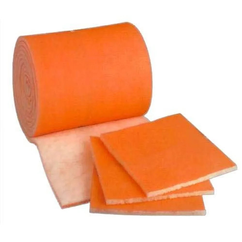 Orange/White Media Dry Filter 1 Tackifier a 10 Foot Media Polyester MERV8 - inch x Roll, Heavy with 25 x HVAC/Air inch