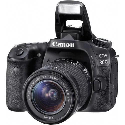 Expo 18-55mm 80D + Canon Kit Camera 64GB Lens EOS DSLR with Advanced