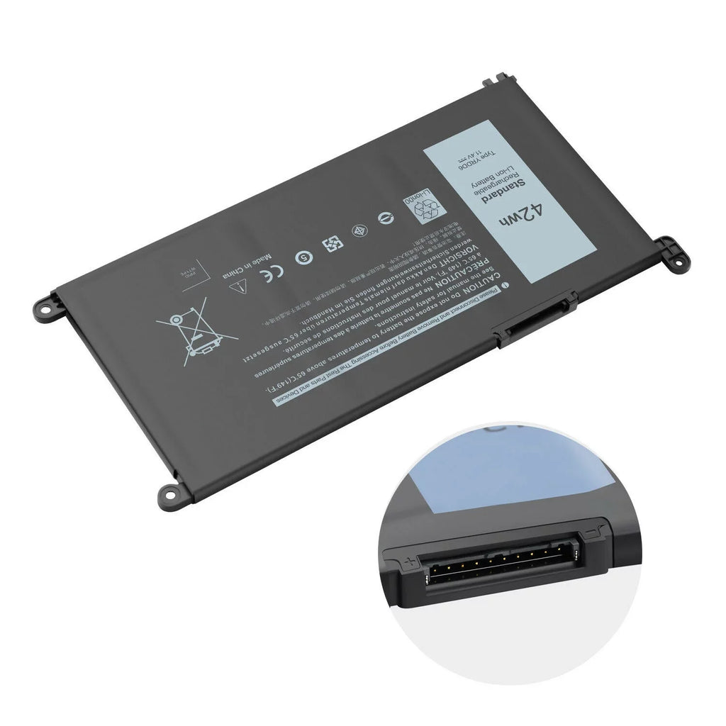 for 5482 5485 Dell Battery Laptop 7586 5491 2in1 Inspiron 3493 3310 YRDD6 42Wh