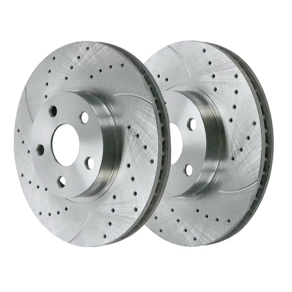 and Silver Scion Slotted for 1.8L 2005 FWD and Front Celica 2010 2005-2009 Ceramic Driver Toyota Drilled Kit AutoShack 2004 Brake 2000 tC Side Replacement 2.4L Rotors 2002 2003 Pads 2001 Passenger