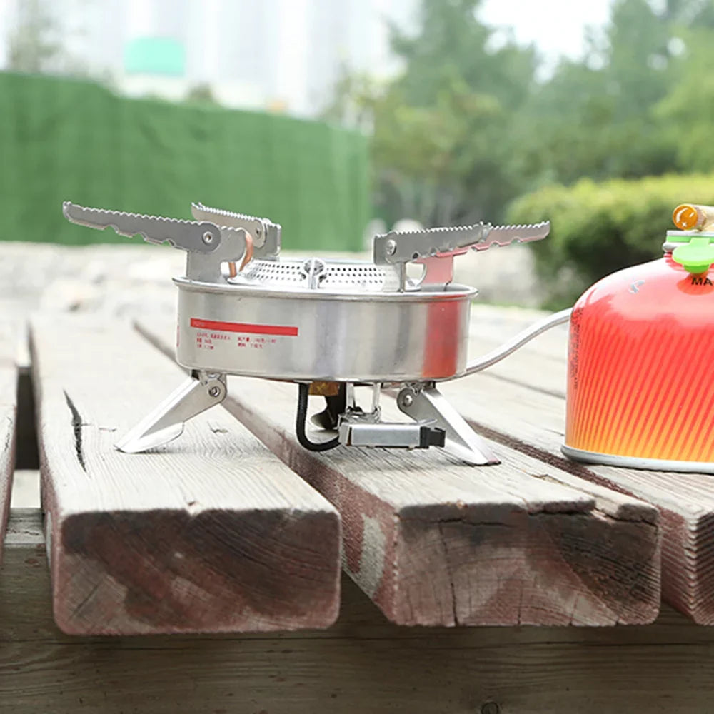 Camping Picnic Outdoor Gas Meterk Cooker Split-Type Large Big Stainless Blaze Steel Butane Portable Power BRS-10