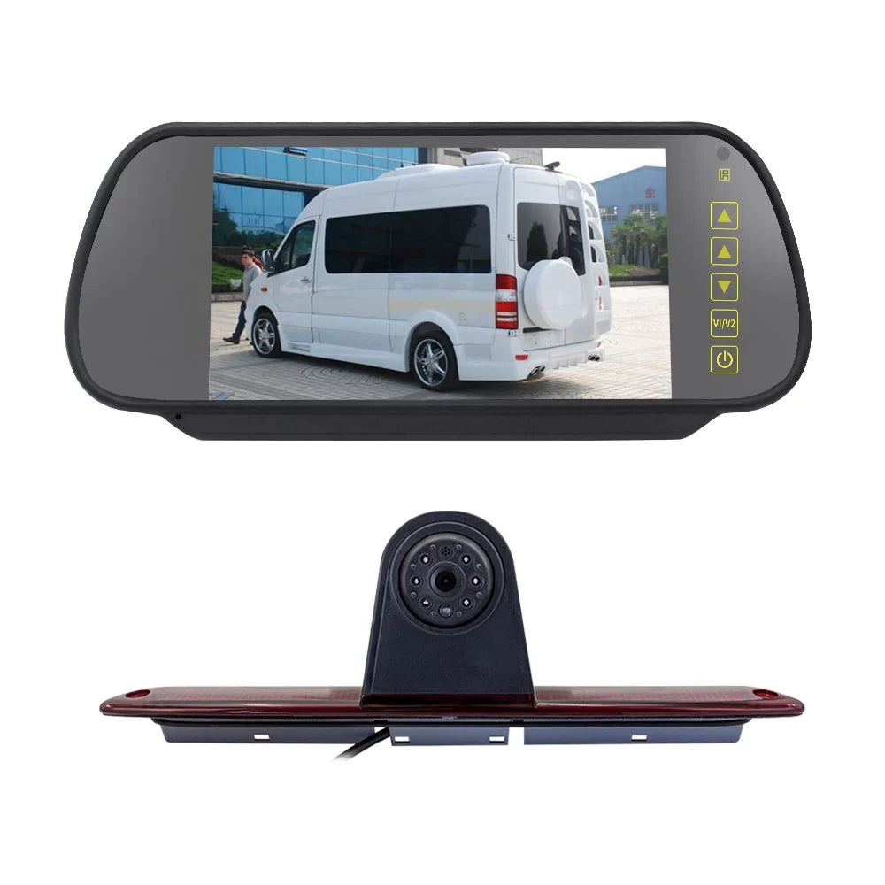 Sazoley 7 7 Dazzduo Camera, LED for Backup Dabey ERYUE Brake , 7 Backup Monitor Brake N Mercedes-Benz Vans in 7 Light with Sprinter Mercedes- 7 Compatible Parking Camera XIXIAN Crafter Fesjoy Light