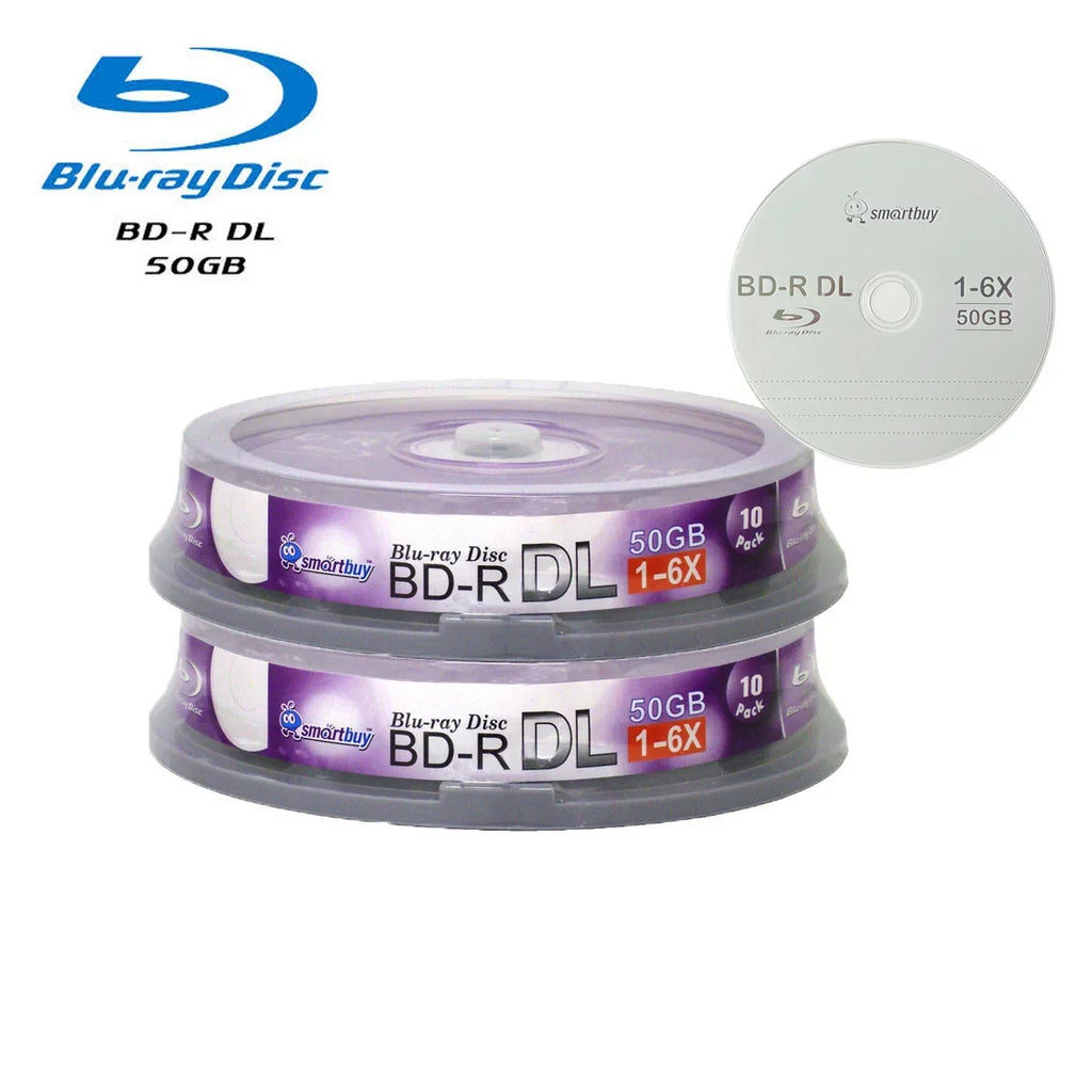 Blank Logo 20-Disc Data Dual 50GB Buy Layer Disc Smart Layer 6x Video Recordable Dl Double Surface BD-R Top Media Blu-ray