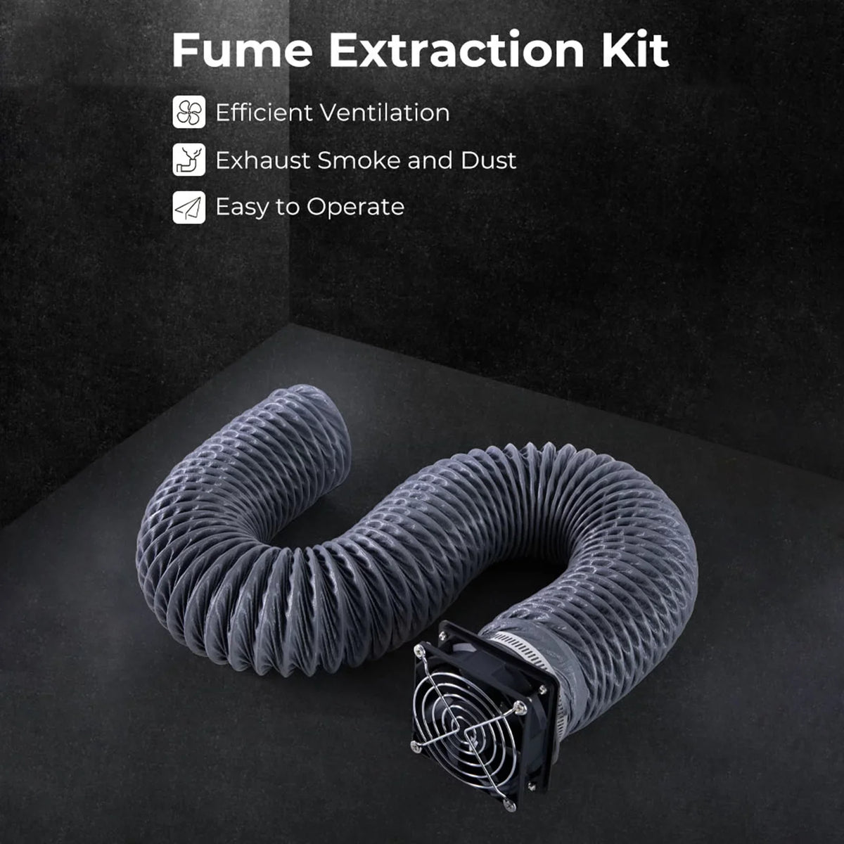 Exhaust Extraction Kit, Efficiency Creality Ventilation Fan, 3D Engraver Laser Ametoys Ender High Fume Hose, Plus Enclosure