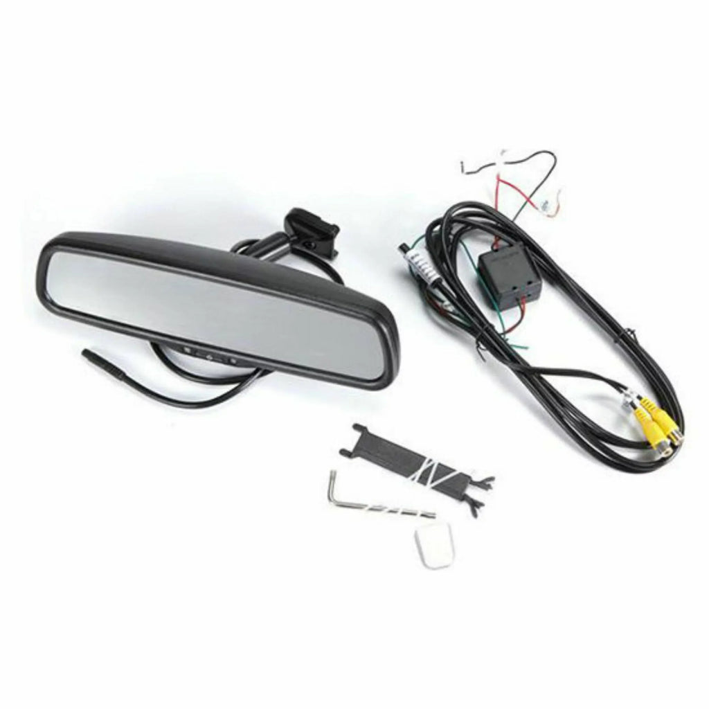 Mount MV436S Rear Universal Car LCD View -Inch Mirror Video 4.3 Monitor Rydeen