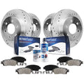 Drilled Replacement: 13.70'' 2015 13.78'' F-150 2017 - Brake Axle Front Rear Pads 2016 Ford and Rotors Brake for Slotted Rotors Ceramic 2019 Brakes Detroit 2018 2014 Kit 2012-2020 2013