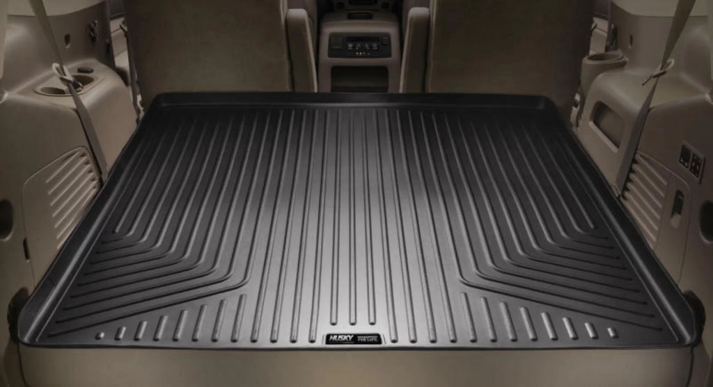 with 3rd Black back row Seats Cargo to row 12-19 of Seats with over Compatible Toyota Compatible 2nd Weatherbeater Husky by Series Liner RealTruck Highlander; foldered