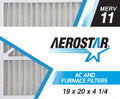Furnace Air Pleated AC MERV Filter, Aerostar 19x20x4 11 Air 2 Pack Filter,